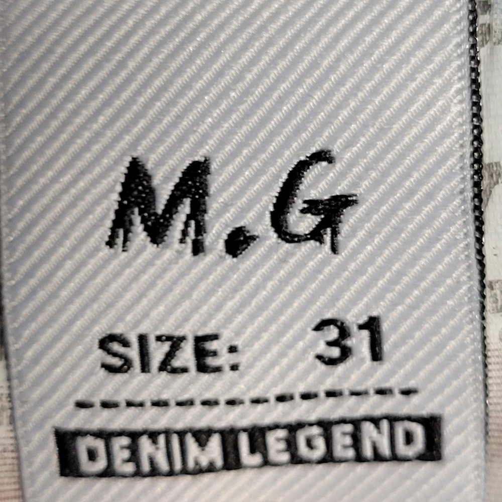 M.G. Star Jeans Mens Blue Denim Button Fly Casual Pants Size Sz 31 - Picture 9 of 12